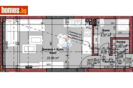 Едностаен, 52m² - Апартамент за продажба - 113904866
