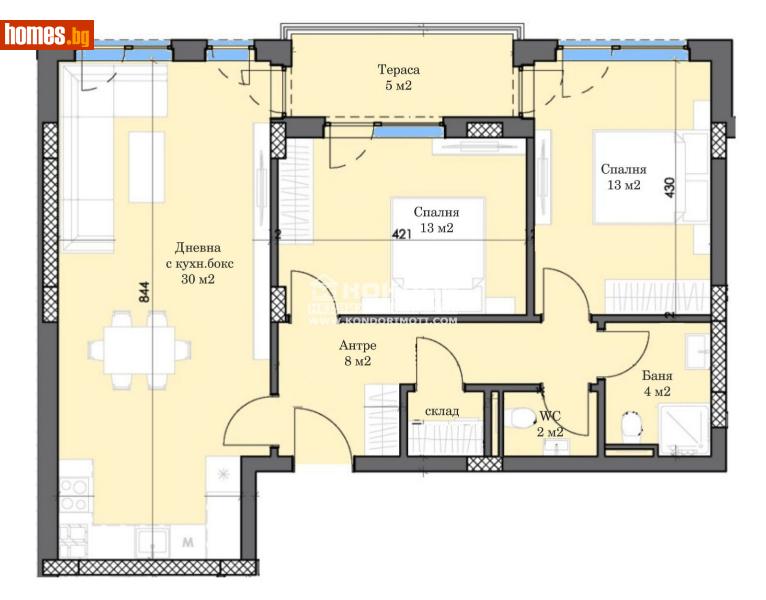 Тристаен, 107m² - Жк. Тракия, Пловдив - Апартамент за продажба - КОНДОР НЕДВИЖИМИ ИМОТИ - 113912252