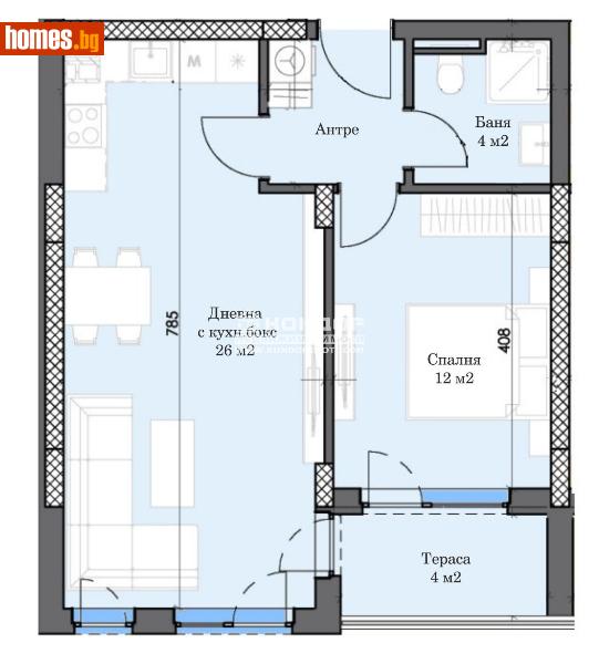 Двустаен, 71m² - Жк. Тракия, Пловдив - Апартамент за продажба - КОНДОР НЕДВИЖИМИ ИМОТИ - 113923621