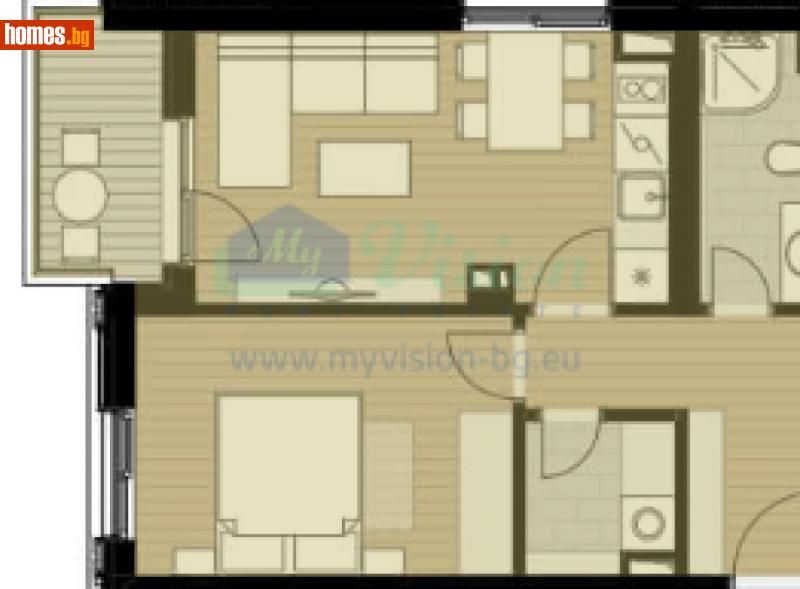 Двустаен, 65m² - Жк. Полигона, София - Апартамент за продажба - Myvision Real Estate - 113923655