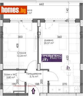 Двустаен, 71m² - Апартамент за продажба - 113925756