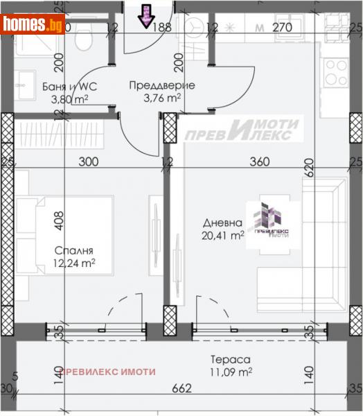 Двустаен, 72m² - Кв. Каменица , Пловдив - Апартамент за продажба - Превилекс имоти ЕООД - 113925760