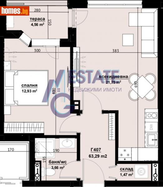 Двустаен, 63m² - Бургас, Бургас - Апартамент за продажба - ЕМ ДЖИ ЕСТЕЙТ - 113931818