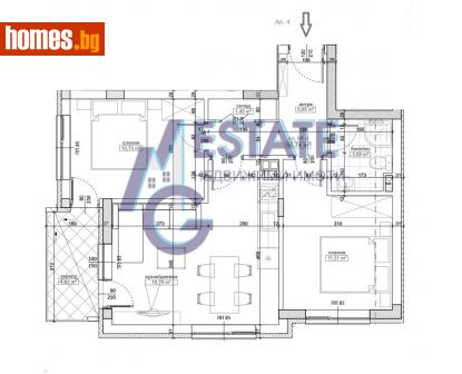 Тристаен, 84m² - Апартамент за продажба - 113932173