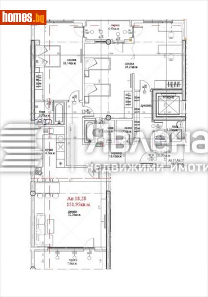 Четиристаен, 172m² - Кв. Горубляне, София - Апартамент за продажба - ЯВЛЕНА - 113941332