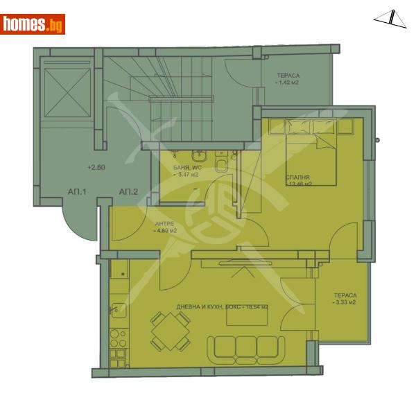 Двустаен, 70m² - Кв. Каменица , Пловдив - Апартамент за продажба - ЕКС НВД - 113941691