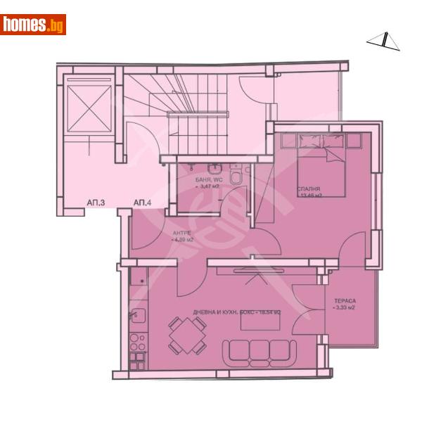 Двустаен, 70m² - Кв. Каменица , Пловдив - Апартамент за продажба - ЕКС НВД - 113941721