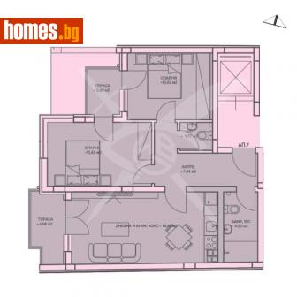 Тристаен, 105m² - Апартамент за продажба - 113941837