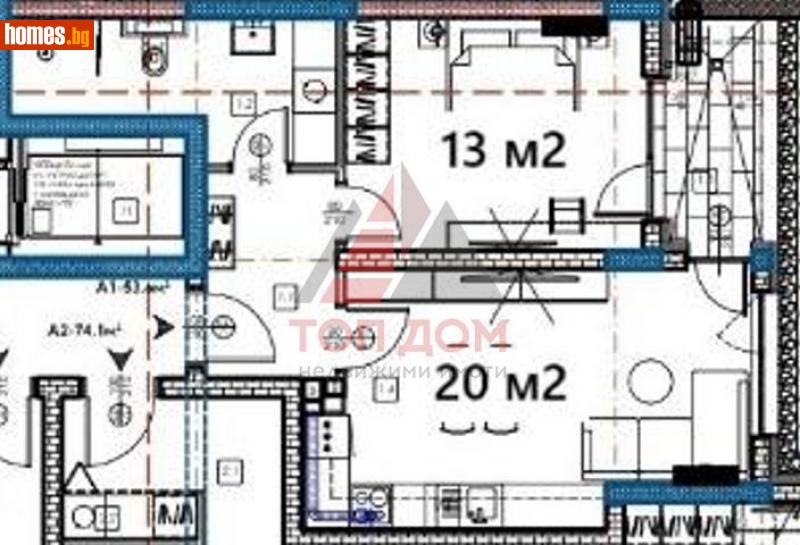 Двустаен, 63m² - Жк. Изгрев, Варна - Апартамент за продажба - Топ Дом  - 113951986