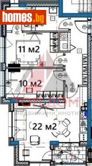 Тристаен, 91m² - Апартамент за продажба - 113952002