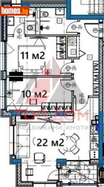 Тристаен, 91m² - Жк. Изгрев, Варна - Апартамент за продажба - Топ Дом  - 113952002