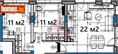 Тристаен, 89m² - Апартамент за продажба - 113952006
