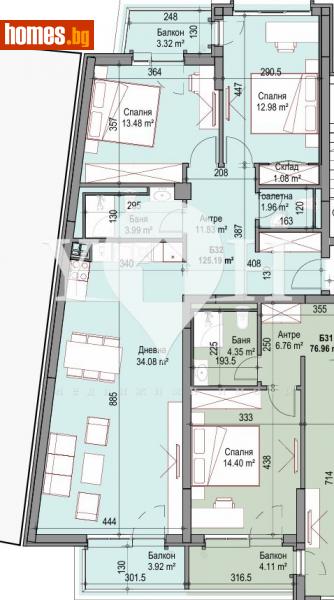 Тристаен, 125m² - Жк. Сухата Река, София - Апартамент за продажба - YOHOME - 113952628