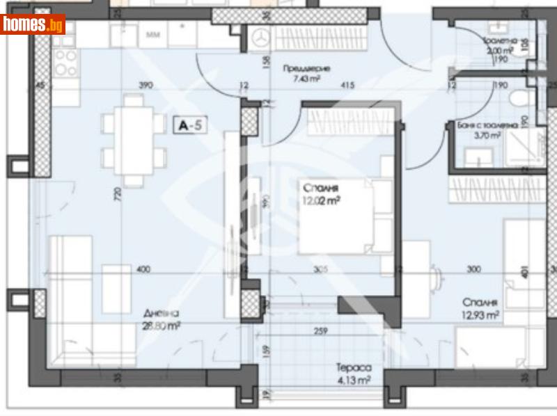 Тристаен, 103m² - Кв. Кършияка, Пловдив - Апартамент за продажба - ЕКС НВД - 113958988