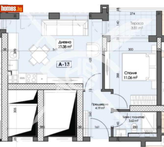 Двустаен, 67m² - Кв. Кършияка, Пловдив - Апартамент за продажба - ЕКС НВД - 113958989