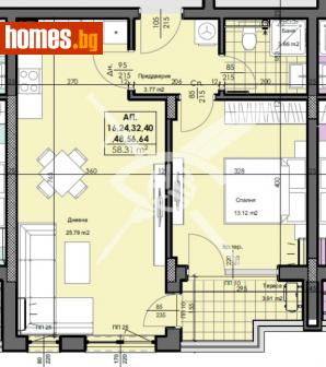 Двустаен, 69m² - Апартамент за продажба - 113959090
