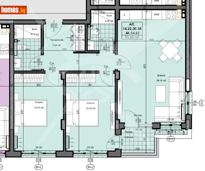 Тристаен, 108m² - Кв. Кършияка, Пловдив - Апартамент за продажба - ЕКС НВД - 113959184