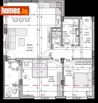 Тристаен, 107m² - Апартамент за продажба - 113959667