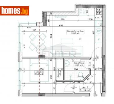 Двустаен, 60m² - Апартамент за продажба - 113965060
