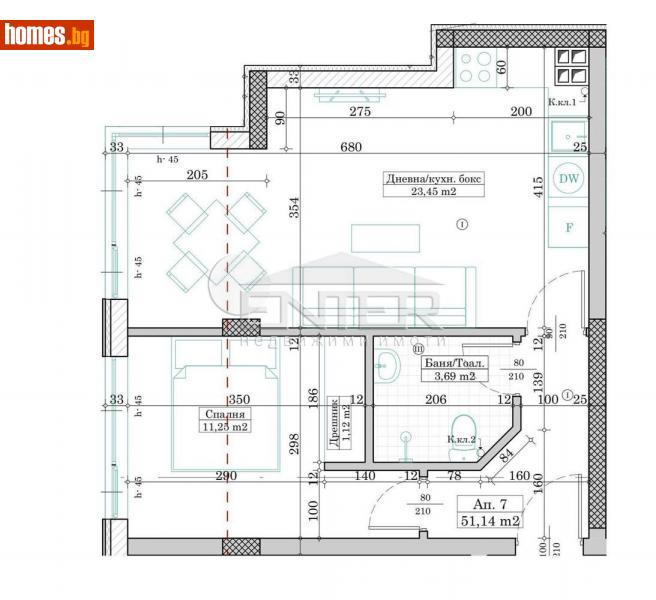 Двустаен, 60m² - Жк. Левски, Варна - Апартамент за продажба - Ентер Недвижими имоти - 113965060