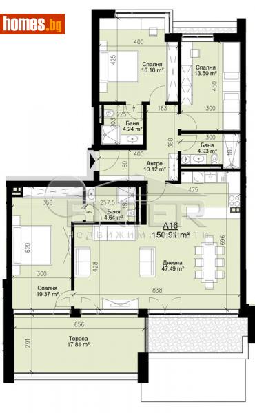 Четиристаен, 166m² - Кв. Бриз, Варна - Апартамент за продажба - Ентер Недвижими имоти - 113965068