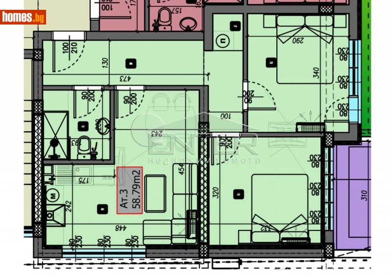Тристаен, 66m² - Кв. Виница, Варна - Апартамент за продажба - Ентер Недвижими имоти - 113965075