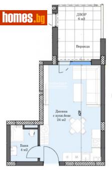 Едностаен, 48m² - Апартамент за продажба - 113971053
