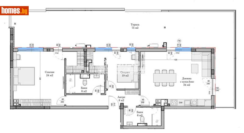 Тристаен, 195m² - Кв. Остромила, Пловдив - Апартамент за продажба - КОНДОР НЕДВИЖИМИ ИМОТИ - 113971133