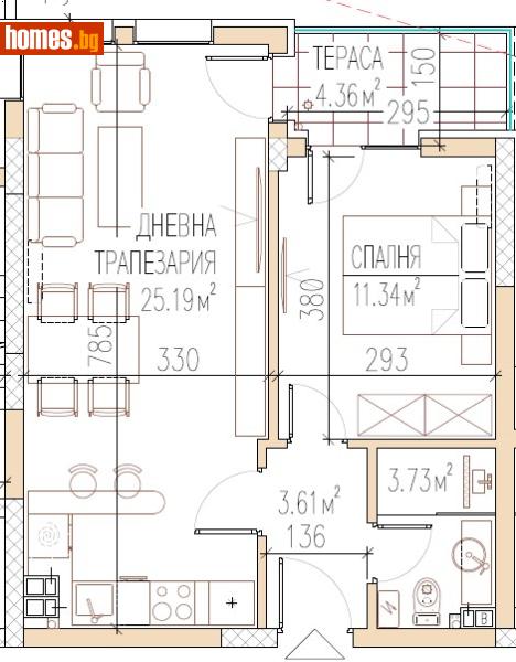 Двустаен, 63m² - Кв. Остромила, Пловдив - Апартамент за продажба - Deluxe Homes - 113971329