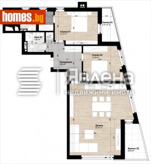 Тристаен, 113m² - Апартамент за продажба - 113983727