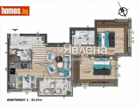 Тристаен, 96m² - Апартамент за продажба - 113983745