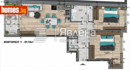 Тристаен, 105m² - Апартамент за продажба - 113983758