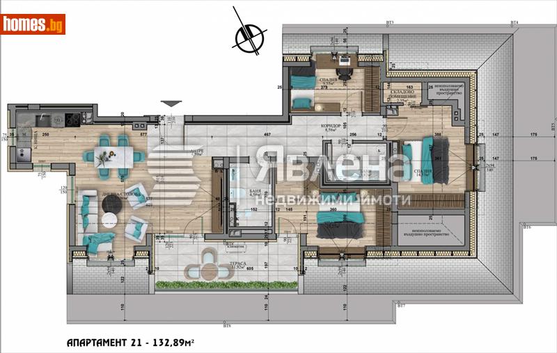 Четиристаен, 132m² - Кв. Витоша, София - Апартамент за продажба - ЯВЛЕНА - 113983780