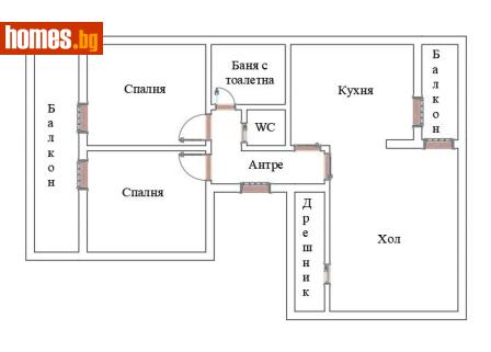 Тристаен, 117m² - Апартамент за продажба - 114004686