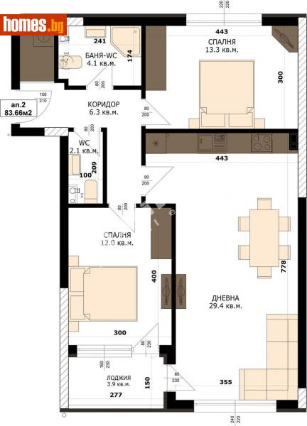 Тристаен, 95m² -  Кайсиева Градина, Варна - Апартамент за продажба - МИРЕЛА - 114009736
