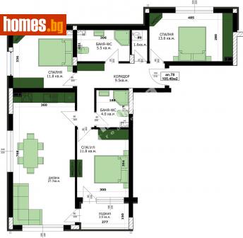 Четиристаен, 119m² - Апартамент за продажба - 114009766