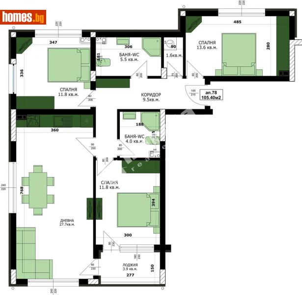 Четиристаен, 119m² -  Кайсиева Градина, Варна - Апартамент за продажба - МИРЕЛА - 114009766