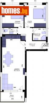 Тристаен, 95m² - Апартамент за продажба - 114009771