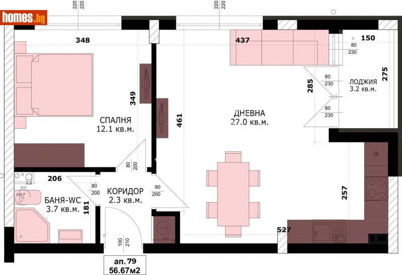 Двустаен, 64m² -  Кайсиева Градина, Варна - Апартамент за продажба - МИРЕЛА - 114009775
