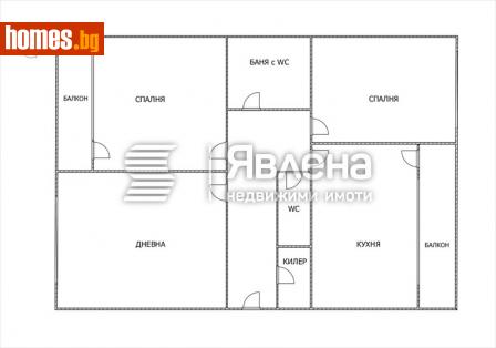 Тристаен, 80m² - Апартамент за продажба - 114009983