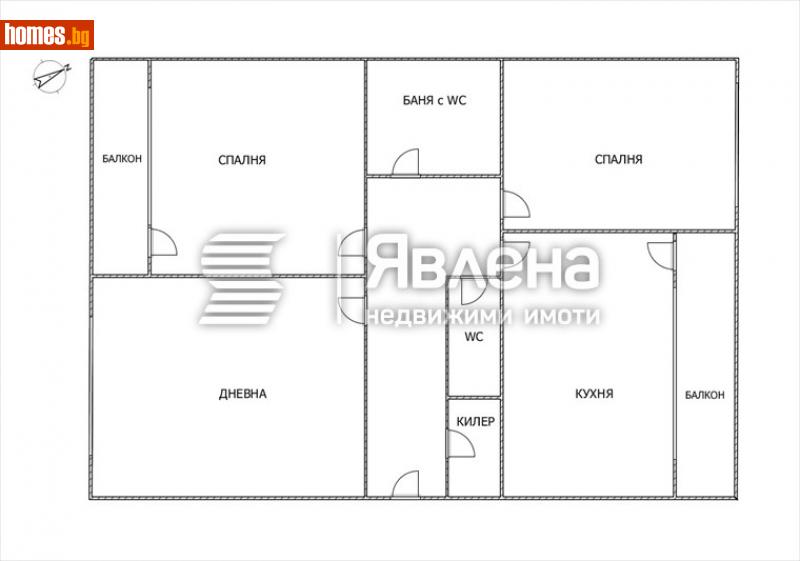 Тристаен, 80m² - Жк. Света Троица, София - Апартамент за продажба - ЯВЛЕНА - 114009983
