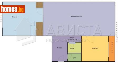 Тристаен, 67m² - Апартамент за продажба - 114011231