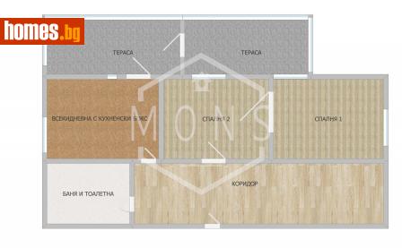 Тристаен, 70m² - Апартамент за продажба - 114018227