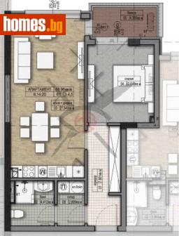 Двустаен, 84m² - Апартамент за продажба - 114019145