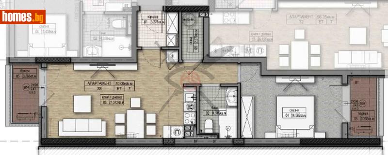 Двустаен, 86m² - Жк. Дружба 2, София - Апартамент за продажба - ЕКС НВД - 114019191