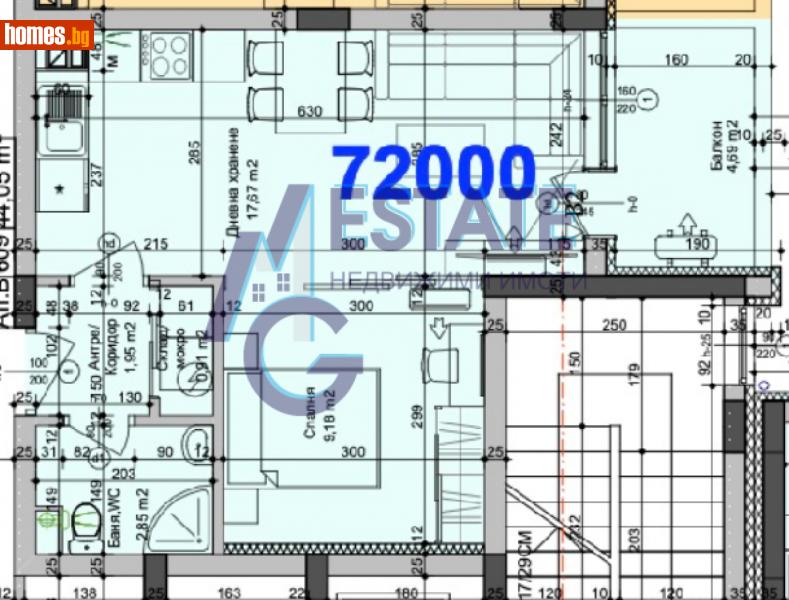 Двустаен, 50m² - Бургас, Бургас - Апартамент за продажба - ЕМ ДЖИ ЕСТЕЙТ - 114025594