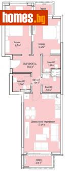 Тристаен, 125m² - Апартамент за продажба - 114031201