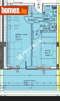 Двустаен, 59m² - Апартамент за продажба - 114031313