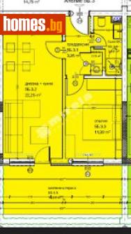 Двустаен, 57m² - Апартамент за продажба - 114031314