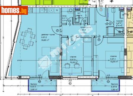 Тристаен, 119m² - Апартамент за продажба - 114031337